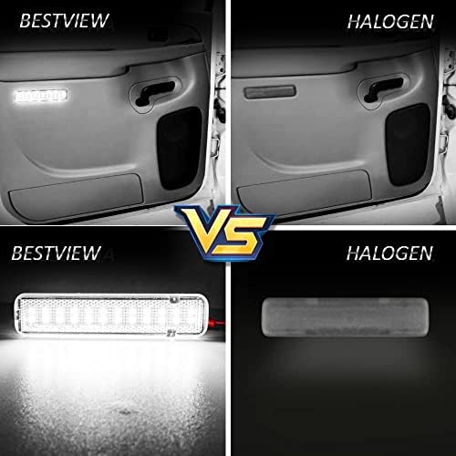 Led лампа Bestview с прозрачни лещи, предназначени за осветление на вътрешния панел на задната врата, Съвместим с Chevy Silverado